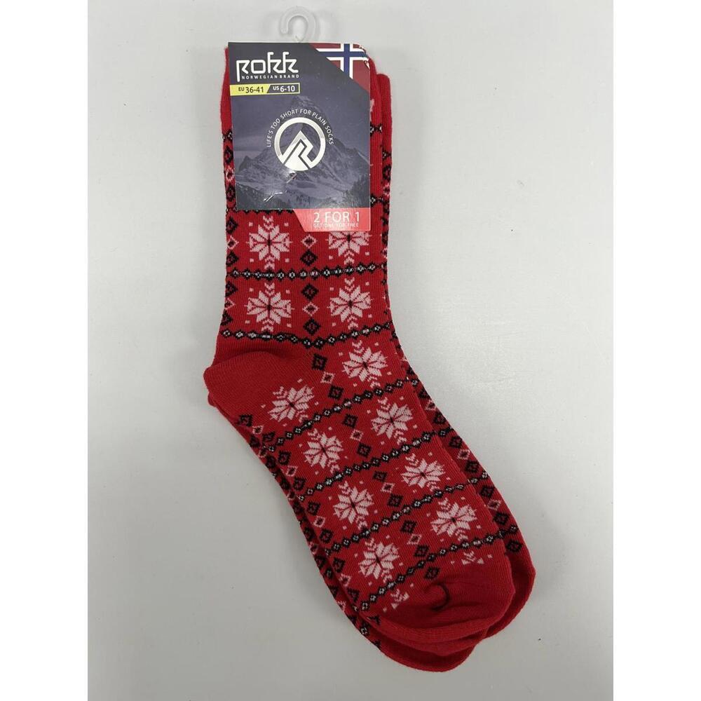 Rofz Red Patterned Socks 2-Pack